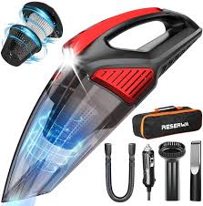 Aspirador de Coche Reserwa con Filtro Doble y Luz LED